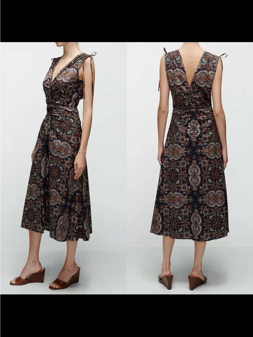 Veronica Beard Veronica Beard Zia Ruched Midi Dress Size 6